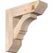 Ekena Millwork Balboa Slat Smooth Bracket w/ Offset Brace, Douglas Fir, 7 1/2"W x 24"D x 24"H BKT0806X24X24BOA06SDF - alternate 1